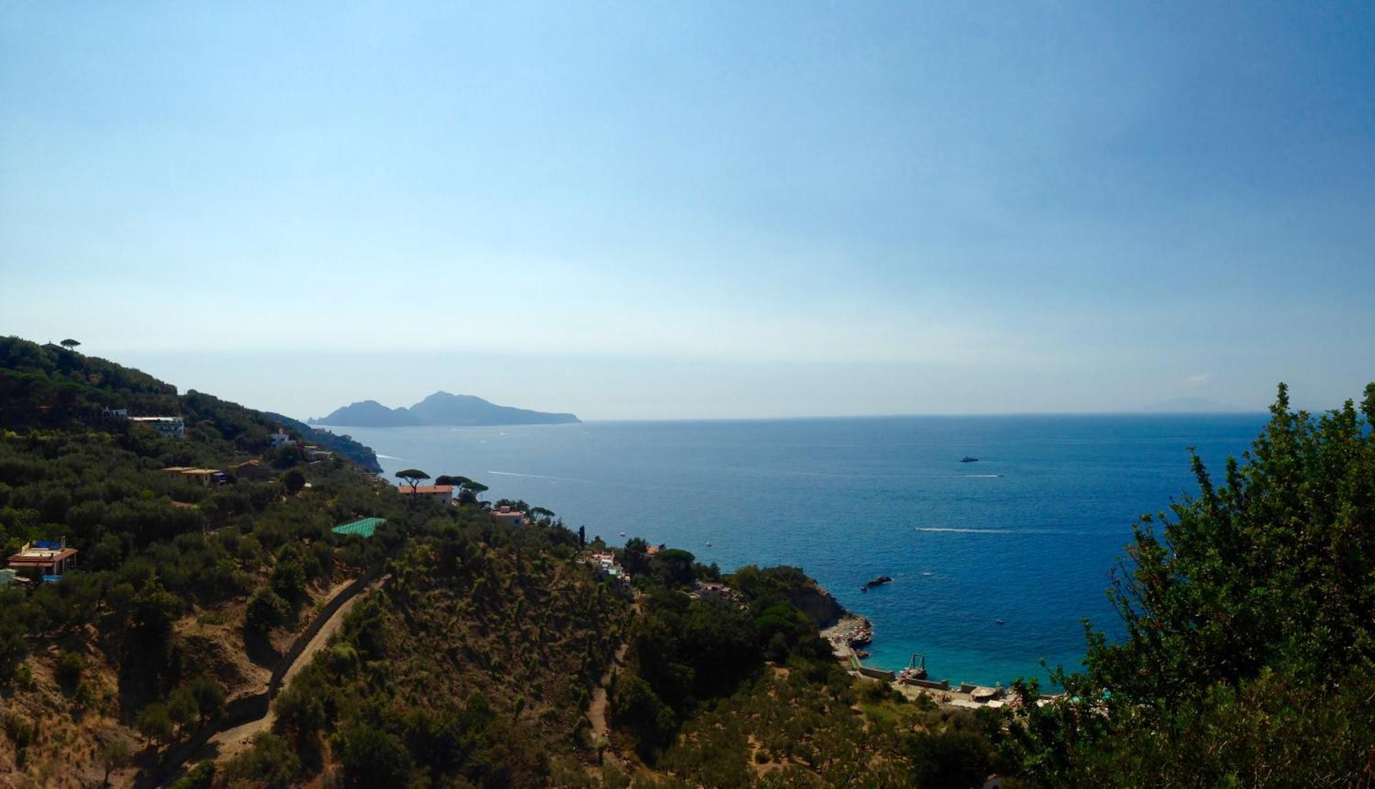 Bilocale Panoramico “Lo Sguardo” Apartman Massa Lubrense Kültér fotó